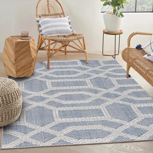 Covor, Woopamuk389, 120x180 cm, Albastru