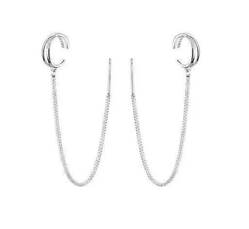 MOISS Cercei cu lanț din argint E0004290
