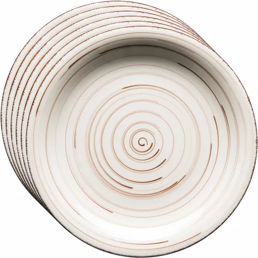 Mäser Set of 6 dessert plates Bel Tempo 19.5 cm,beige, bej