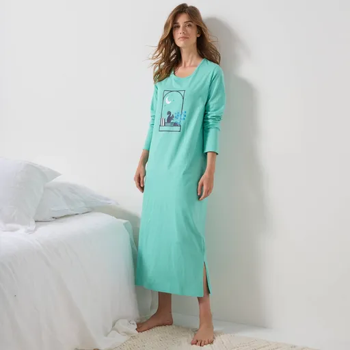 Pijamale cu mânecă lungă și imprimeu cu ferestre