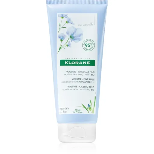 Klorane Flax Fiber balsam pentru par fin 200 ml