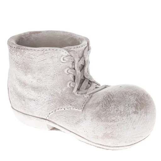 Mască de ghiveci din beton Cizmă, 22,5 x 12,5 x 11 cm