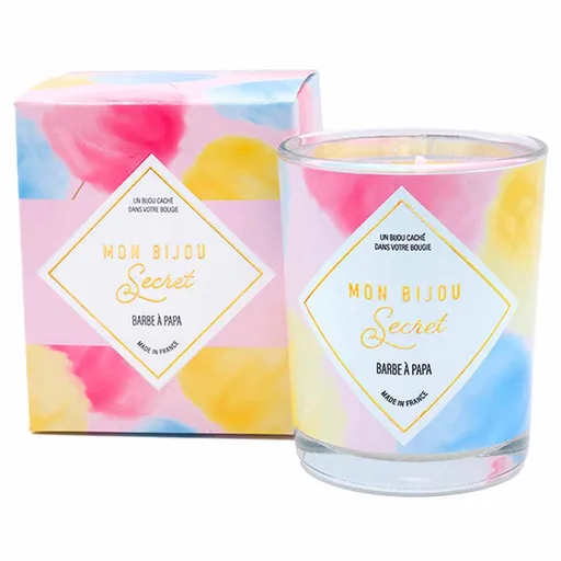 Troli Lumânare parfumată 40h cu bijuterie Vată de zahăr CCOBP100j