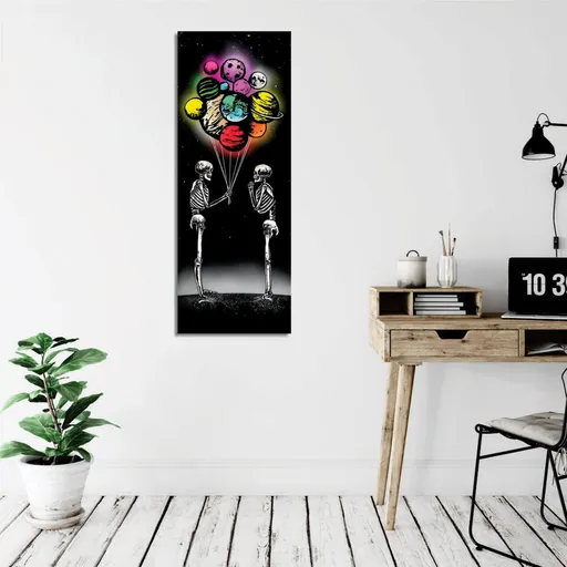 Tablou decorativ, PC323, Canvas imprimat, Multicolor