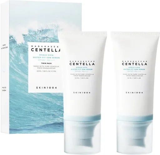 SKIN1004 Set cadou de creme de protecție solară SPF 50+ Madagascar Centella (Hyalu-Cica Water-Fit Sun Serum)