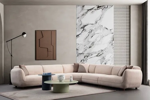 Coltar, Atelier del Sofa, 560ARE5261, Cadru: LEMN/PAL, Crem