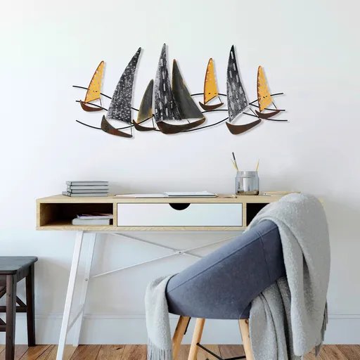 Decoratiune de perete, Uskuna 2, Dimensiuni: 51 x 120 cm, Multicolor