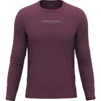 Hannah BINE L/S Hosszú ujjú férfi felső, bordó, méret