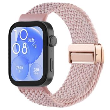 BRAIDED Nylonový remienok pre Huawei Watch Fit 4 / Fit 4 Pro PINK