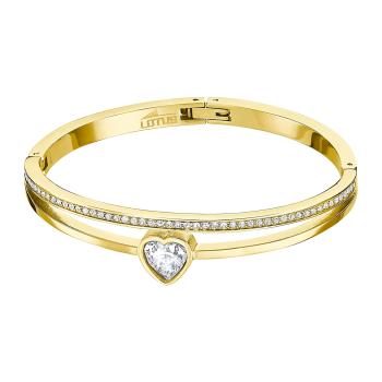 Lotus Style Brățară solidă placată cu aur cu inimăfemeie de bază LS2121-2 / 1