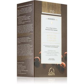 Korres Argan Oil Culoare permanenta pentru par cu ulei de argan culoare 7.0 Blonde 50 ml