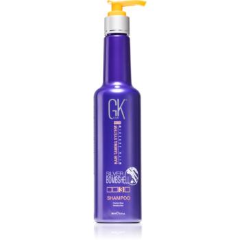 GK Hair Silver Bombshell șampon pentru păr blond neutralizarea subtonurilor de alamă 280 ml