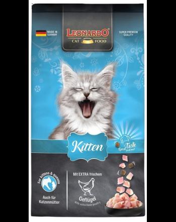 LEONARDO Kitten hrana pentru pisoi 7,5 kg + hrana 300g GRATIS