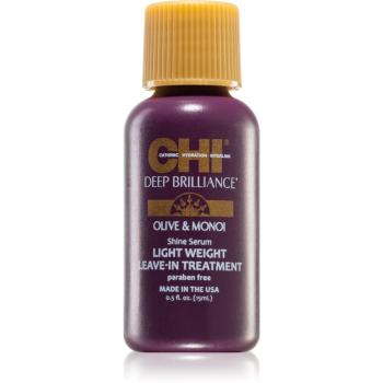 CHI Brilliance Shine Serum Lightweight Leave-in Ttreatment ser cu textura fina pentru un par stralucitor si catifelat 15 ml