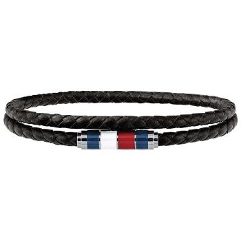 Tommy Hilfiger Brățară stilată din piele neagră TH2790056