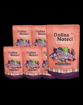 DOLINA NOTECI Superfood Plicuri hrana umeda pisici, cu homar si creveti 10x85 g