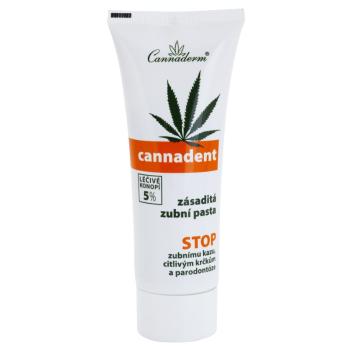 Cannaderm Cannadent Alkaline toothpaste pastă de dinți cu extract din plante cu ulei de canepa 75 g