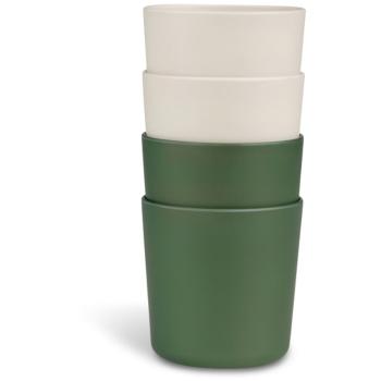 Citron Bio Based Cups Set ceasca Green/Cream 4 buc