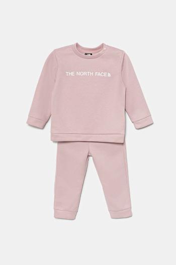 Tepláková súprava pre bábätká The North Face BABY POLY SET ružová farba, NF0A89GW0UI1