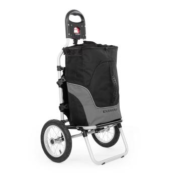 DURAMAXX CARRY GRAY, GEAMANTAN DE MANA SAUBICICLETĂ, MAX. Capacitate 20 KG, alb-negru