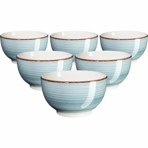 Mäser Set de 6 boluri Bel Tempo 14 cm, albastrudeschis, albastru deschis