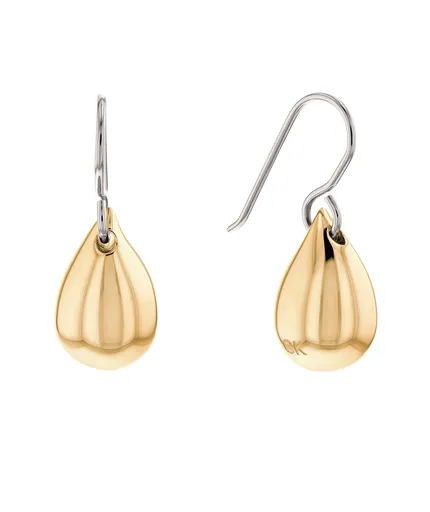 Calvin Klein Eleganti bicolori cercei din oțel Sculptured Drops 35000074