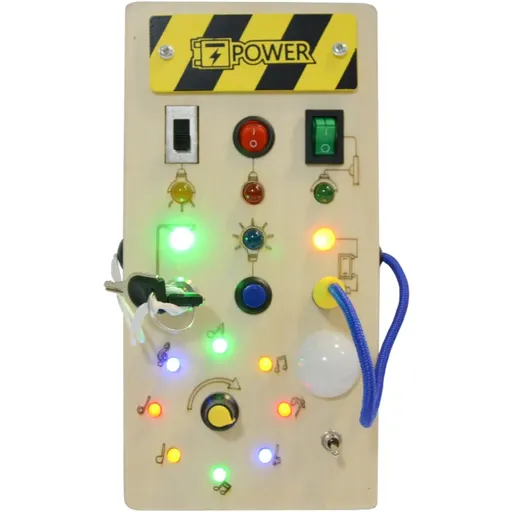 2Kids Toys LED Busy Board jucărie cu activități 10m+ 1 buc