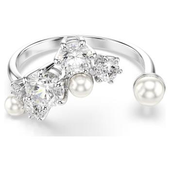 Swarovski Inel deschis cu perlă de cristal și cristale Constella 5705597 60 mm