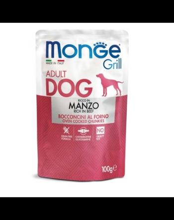 MONGE Grill hrana umeda pentru caini, cu carne de vita 100g