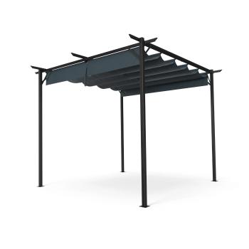 Blumfeldt Pergolă Pantheon Robust, 3x3 m, oțel vopsit electrostatic, rezistent la intemperii.