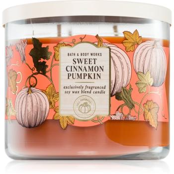 Bath & Body Works Sweet Cinnamon Pumpkin vonná sviečka 411 g