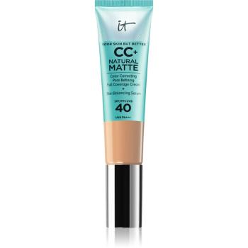 IT Cosmetics Your Skin But Better CC+ Natural Matte machiaj cu efect matifiant SPF 40 pentru femei Medium 32 ml