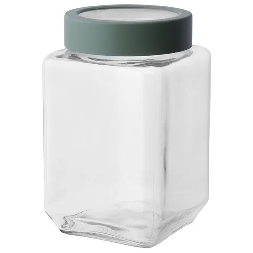 Altom Cutie din sticlă cu capac, 700 ml, verde, 700 ml