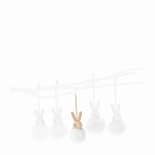 Iepurașul agățat Emma, ​​alb - Philippi