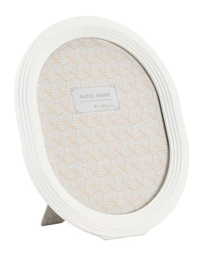 Rama foto Ovally, Mauro Ferretti, 20x25 cm, polirasina/sticla, alb