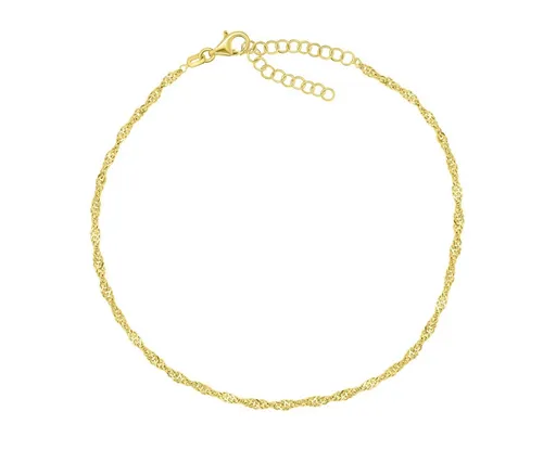 Brilio Silver Lănțișor atemporal placat cu aur pentru picior Lambda ANK102Y