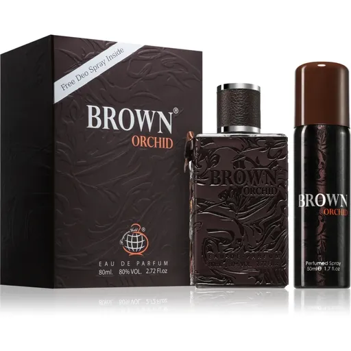 Fragrance World Brown Orchid set cadou pentru bărbați 1 buc