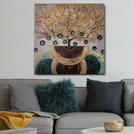 Tablou decorativ, OPG1730800570, Cadru: 100% LEMN (grosime: 3 cm), Multicolor