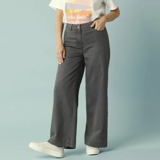 Blugi cu talie înaltă 7/8