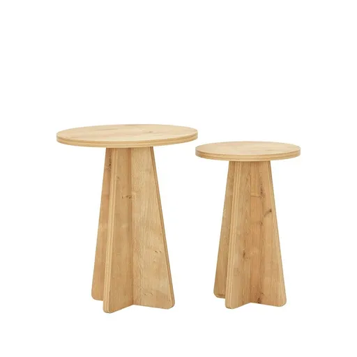 Set de măsuțe auxiliare Mushroom Sapphire Oak, 2buc.