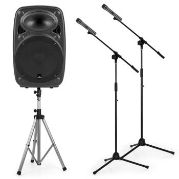 Auna Streetstar 12 Mobile PA sistem 12 '' PA sistem , difuzor, stativ, 2x microafone