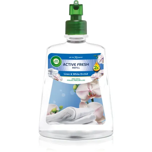 Air Wick Active Fresh Linen & White Orchid odorizant de camera rezervă 228 ml