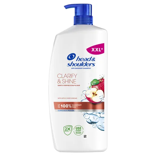 Head and Shoulders Șampon anti-mătreață pentru păr strălucitor Clarify & Shine (Anti-Dandruff Shampoo) 800 ml