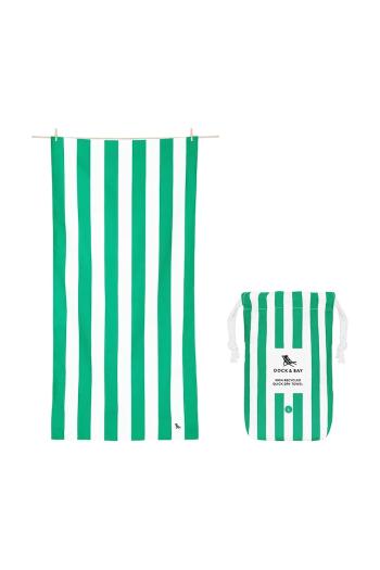 Rýchloschnúci plážový uterák Dock & Bay 160 x 90 cm zelená farba