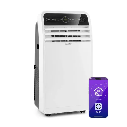 Klarstein Metrobreeze New York Smart 12k, aer condiționat portabil, 12000 BTU / 3,5 kW, clasa energetică A, telecomandă
