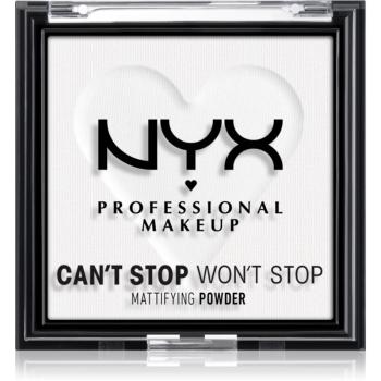 NYX Professional Makeup Can't Stop Won't Stop Mattifying Powder pudra matuire culoare 11 Bright Translucent 6 g