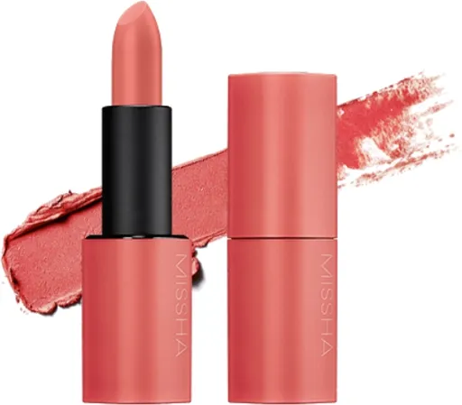 Missha Ruj matifiant Dare Rouge Velvet (Lipstick) 3,5 g 7 Born To Be Peach