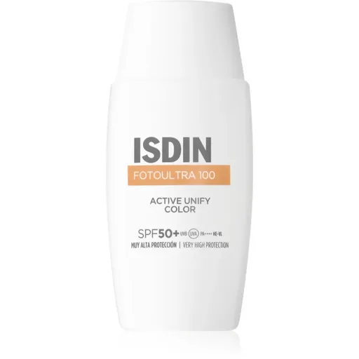 ISDIN FotoUltra 100 Active Unify Color Depigmentant SPF50+ fluid protector tonifiant pentru față 50 ml