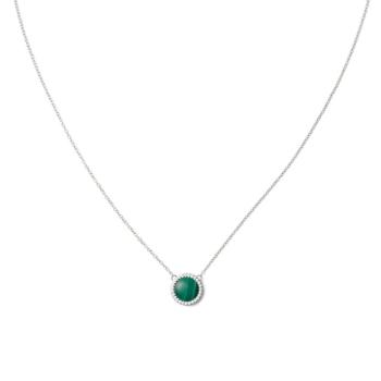 Daniel Wellington Colier fermecător cu malachit verde și cristale Audrey DW00401455