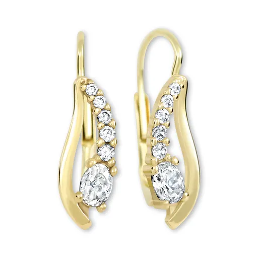 Soliter Cercei din aur cu zirconi cubici 239 001 00667